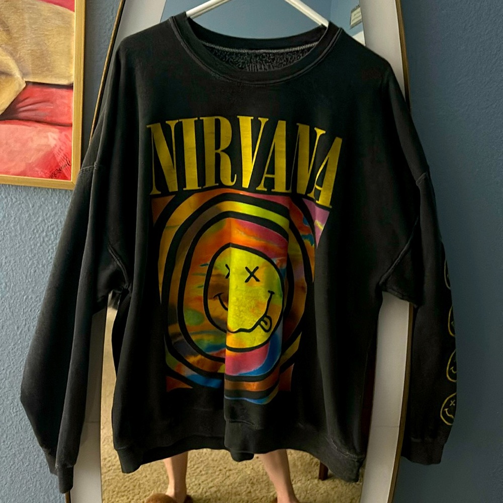 Urban Outfitters Oversized Nirvana Sweatshirt